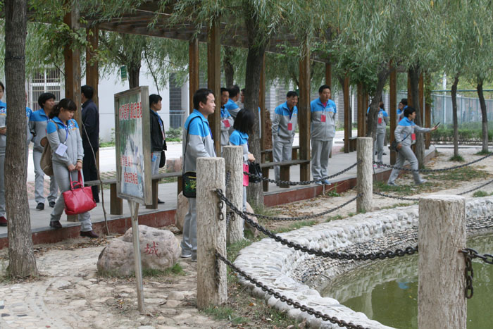 郸城英博学校来我校参观