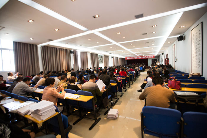 淮阳县2015年教育事业统计基层人员培训班在我校召开