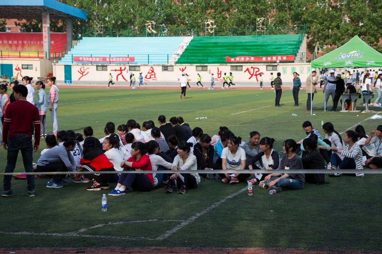 我校为淮阳县中招体育考试考点