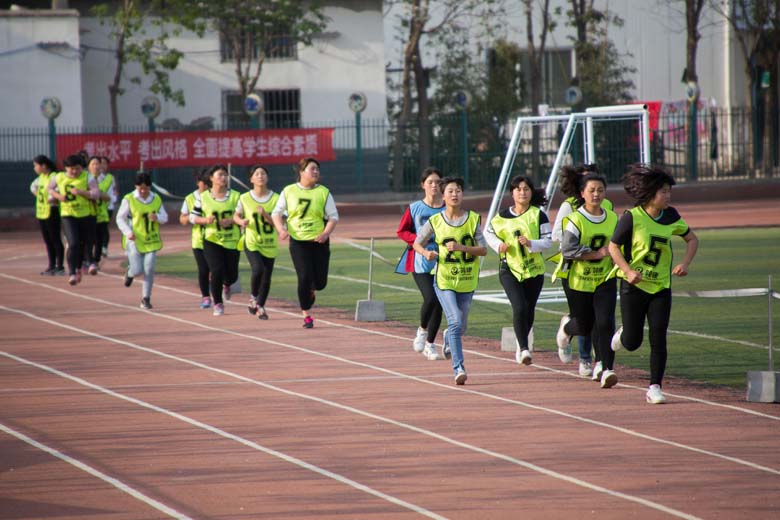 我校为淮阳县中招体育考试考点