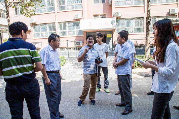 省爱卫会领导来我校检查指导工作