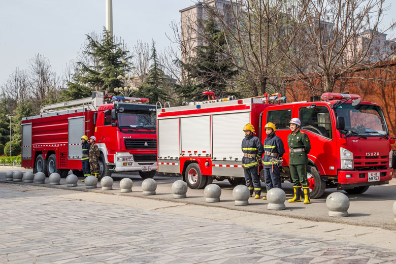 淮阳县第22个安全教育日应急疏散演练在羲城中学举行